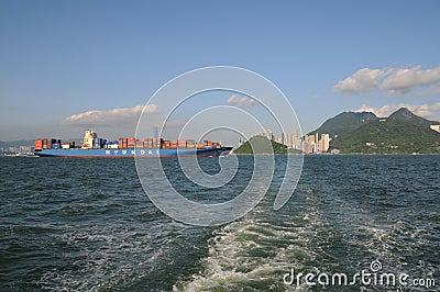 Container Ship Editorial Stock Photo