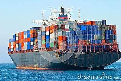 Container ship Stock Photo