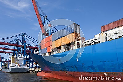 Container shipment Stock Photo