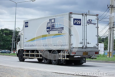 Container truck of Parame Logistics Editorial Stock Photo