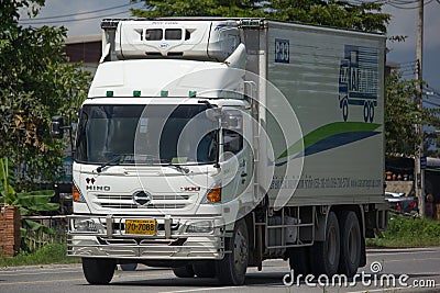 Container truck of Parame Logistics Transportation company Editorial Stock Photo