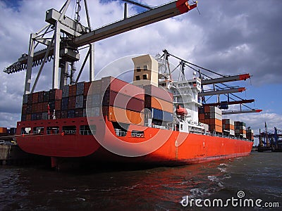 Container vessel Stock Photo
