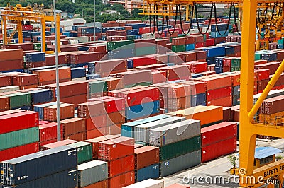containers Editorial Stock Photo