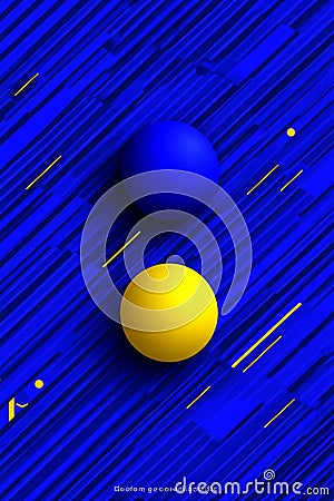Contemporary art abstract background featuring geometric elements and patterns. A digital texture backdrop ideal for Stock Photo