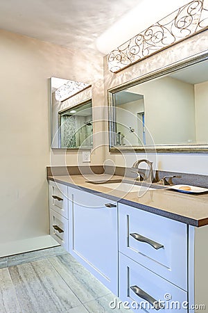 Contemporary bathroom design Stock Photo