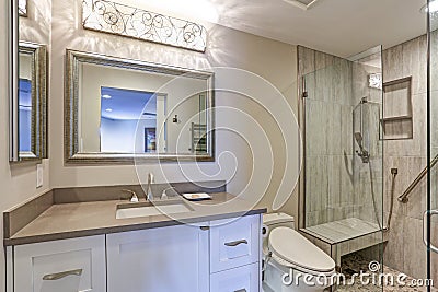 Contemporary bathroom design Stock Photo