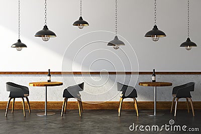 Contemporary cafe interior Stock Photo