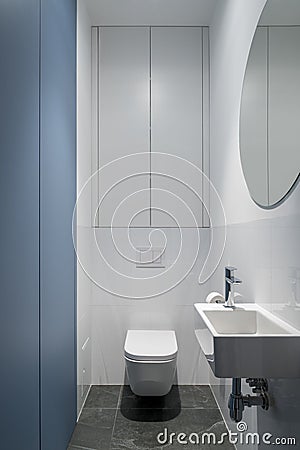 Contemporary design in bathroom Stock Photo