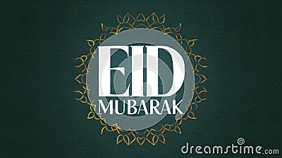 Contemporary Eid poster showcases stylish Eid Mubarak typography Stock Photo