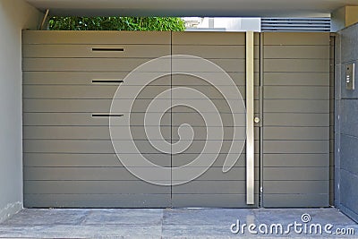 Contemporary elegant house entrance, Athens Greece Stock Photo