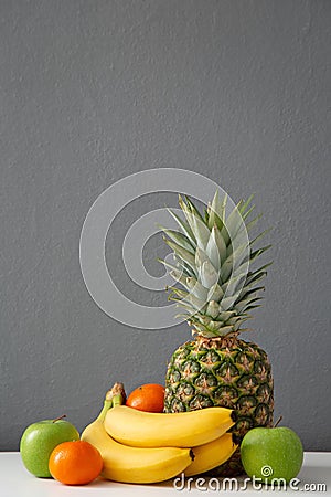 Contemporary fruit still life Stock Photo