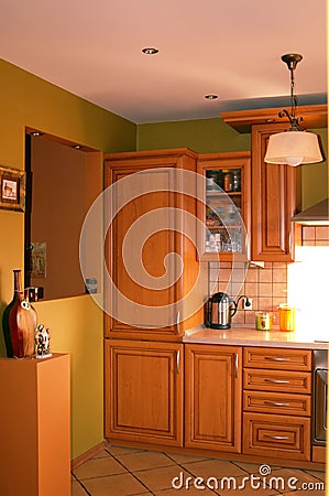 Contemporary kitchen interior Stock Photo