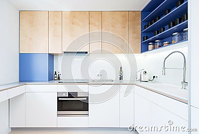 Contemporary kitchen interior Stock Photo