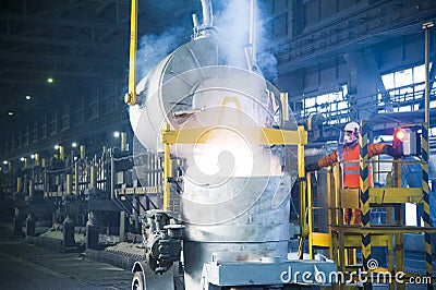 Contemporary large aluminum foundry Editorial Stock Photo