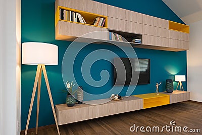 Contemporary living-room interior Stock Photo