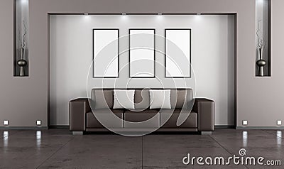 Contemporary living room Stock Photo