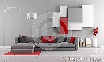 Contemporary lounge Stock Photo