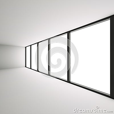 Contemporary Minimalistic Architecture Background 3d Illustration Stock Photo