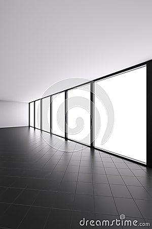 Contemporary Minimalistic Architecture Background 3d Illustration Stock Photo