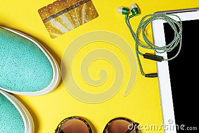 Contemporary people inherent accessories Stock Photo