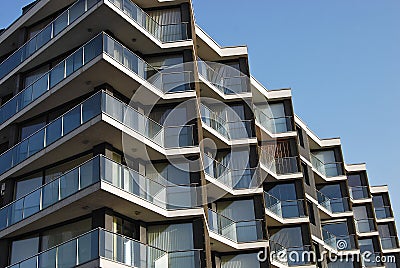 Contemporary residential building Stock Photo