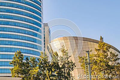 Contemporary Style Office Building, Montevideo, Uruguay Stock Photo