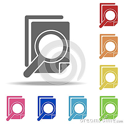 content check icon. Elements of Seo & Development in multi colored icons. Simple icon for websites, web design, mobile app, info Stock Photo
