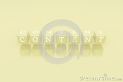 Content computer ICT keyword. For web page, graphic design, texture or background. Stock Photo