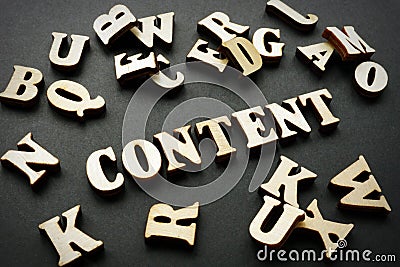 Content and letters for writing on desk Stock Photo