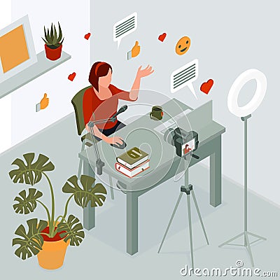 Content Manager Background Vector Illustration