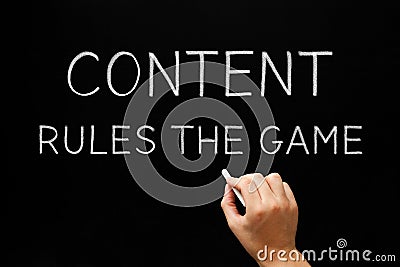 Content Rules The Game Stock Photo