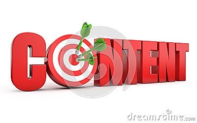 Content seo target Stock Photo