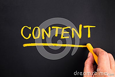 Content topic Stock Photo