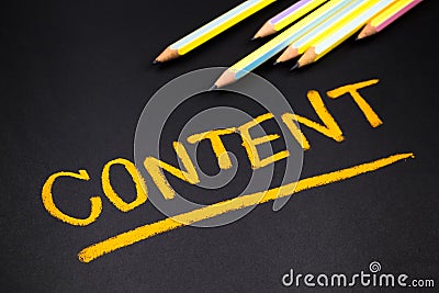 Content topic Stock Photo