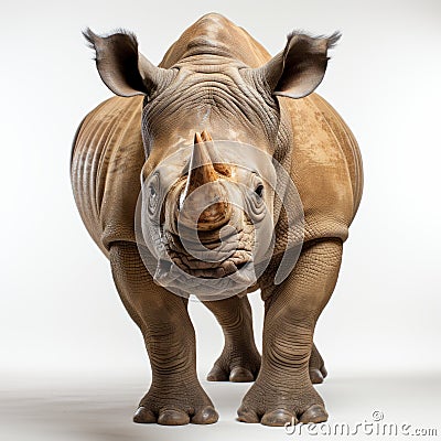 Contest-winning Rhinoceros Photo Stunning Time-lapse Style Image Stock Photo