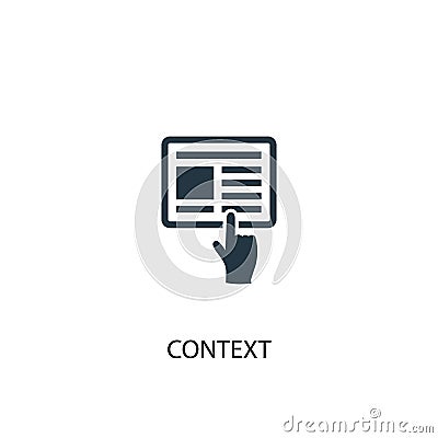 Context icon. Simple element Vector Illustration