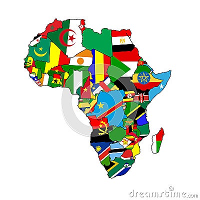 Continent of Africa Stock Photo