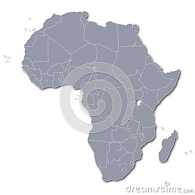 Continent Africa Vector Illustration