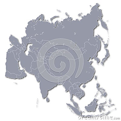 Continent Asia Stock Photo