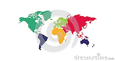 Continents, great design for any purposes. Worldwide vector Vector Illustration