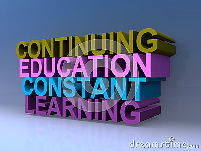 Continuing education constant learning Stock Photo