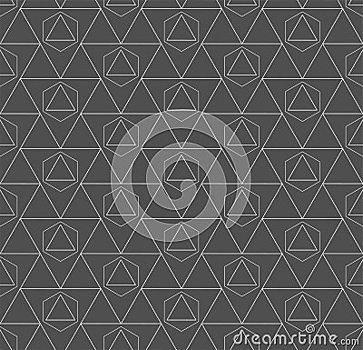 Continuous Fashion Vector Web, Lattice Texture. Repetitive Decorative Graphic Continuous Shapes Pattern. Seamless East Poly, Grid Vector Illustration
