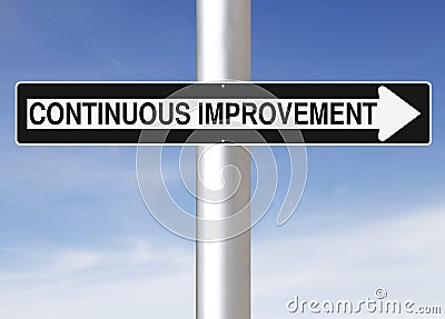 Continuous Improvement Stock Photo