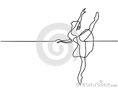 Ballet Dancer ballerina Vector Illustration