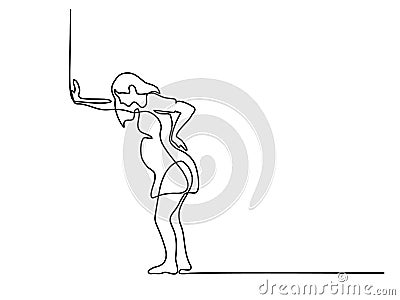 Line Drawing Pregnant Woman Stock Illustrations – 1,354 Line Drawing ...