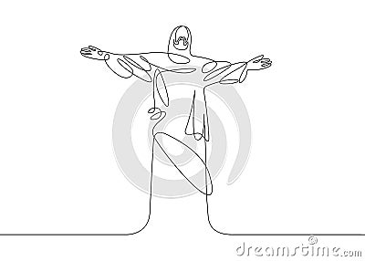 Jesus one line Editorial Stock Photo