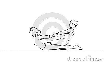 Thai massage for man in spa salon Vector Illustration