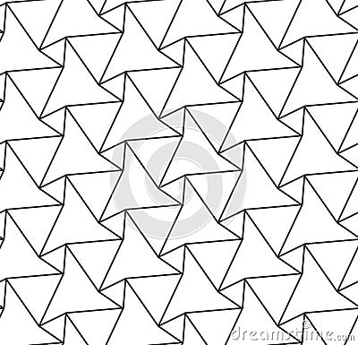 Continuous Ornament Vector Diagonal, Lattice Pattern. Repeat Abstract Graphic Triangular Texture Texture. Repetitive Decorative Vector Illustration