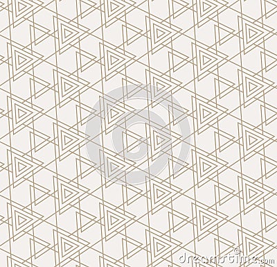 Continuous Ramadan Vector Poly, Textile Texture. Seamless Modern Graphic Triangular Deco Pattern. Repetitive Decorative Triangle, Vector Illustration