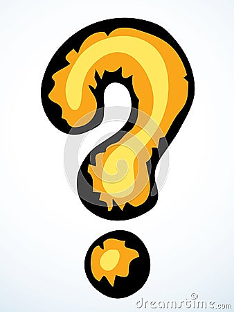 Question mark. Vector drawing icon Vector Illustration